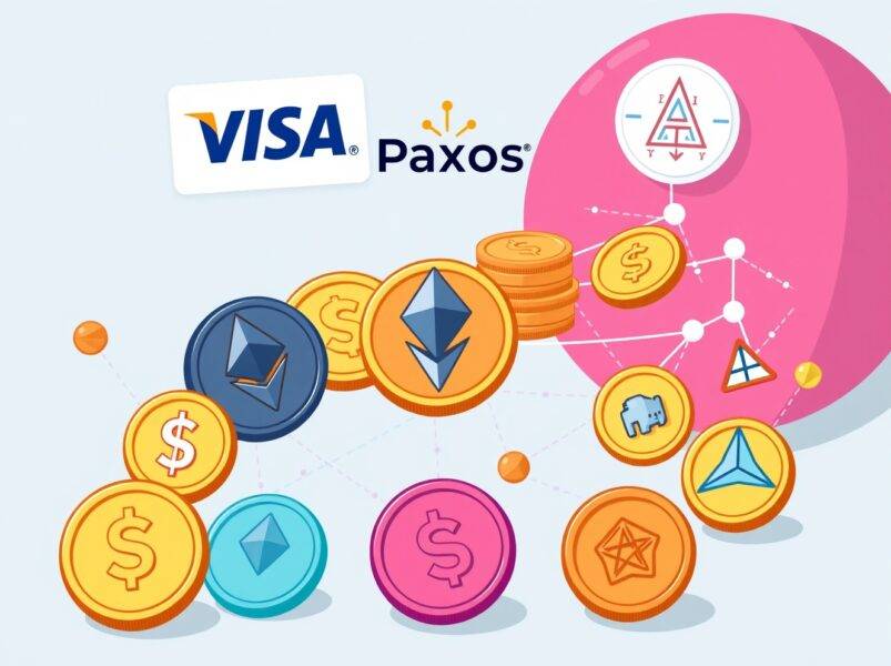 Visa mở rộng hỗ trợ 4 stablecoin trên 4 blockchain khác nhau