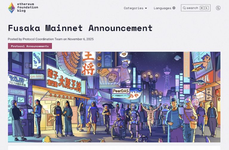 Tech-Rückblick November 2025: Von Ethereums Fusaka bis Solanas Alpenglow – Die Blockchains wachsen. image 0