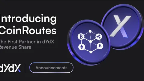 CoinRoutes se convierte en el primer socio aprobado por la gobernanza en el programa de reparto de ingresos de dYdX