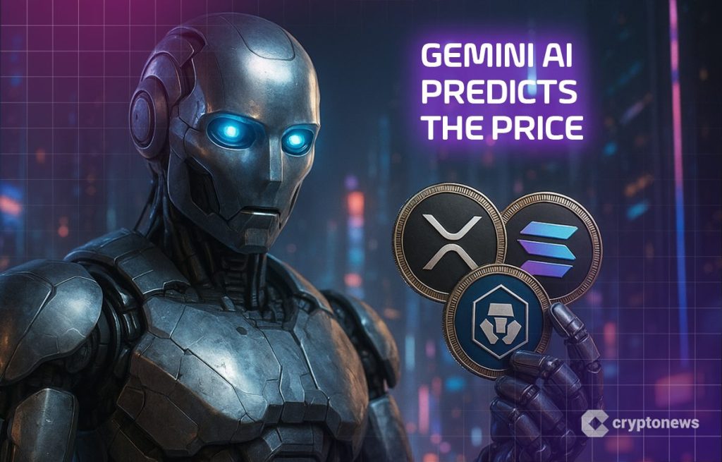 Googles Gemini AI prognostiziert den Preis von XRP, Solana und Cronos bis Ende 2025Top-Wahl der Analysten Memecoin für den Bullrun: Maxi Doge Vorverk image 0