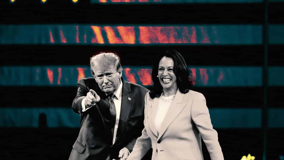 Memecoin bertema Donald Trump dan Kamala Harris mengalami perdagangan campuran pada Hari Pemilu image 0