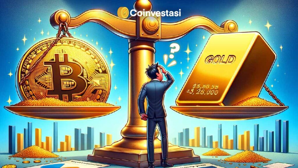 Rasio Bitcoin-Emas Pecahkan Rekor, 1 Bitcoin Bisa Beli 1000 Gram Emas!