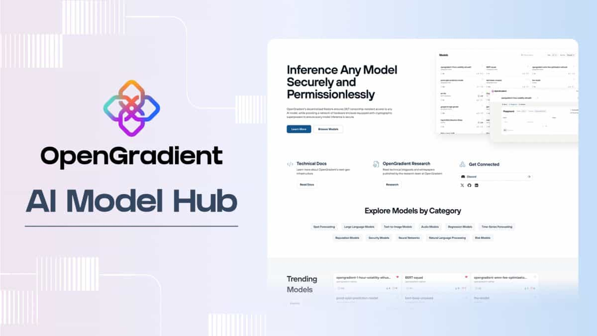 OpenGradient Meluncurkan Pusat Model AI Terdesentralisasi, Menantang Platform Tradisional