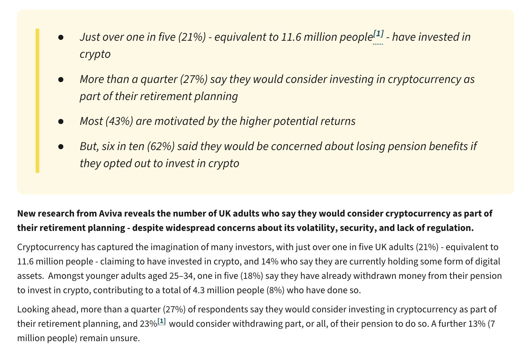27 % des Britanniques envisageraient inclure des cryptomonnaies dans leur retraite image 0