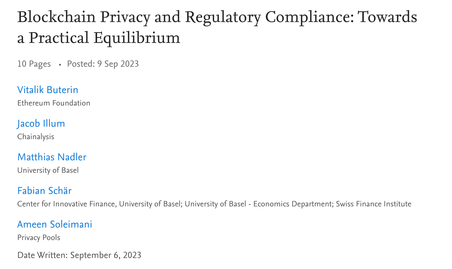 「To VB」项目再获融资，以太坊老兵联手推出「合规隐私池」