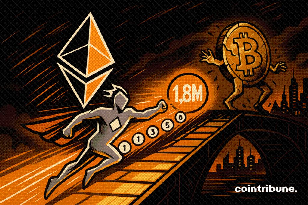 Ethereum atteint 1,8 million de transactions/jour alors que le Bitcoin vacille image 1