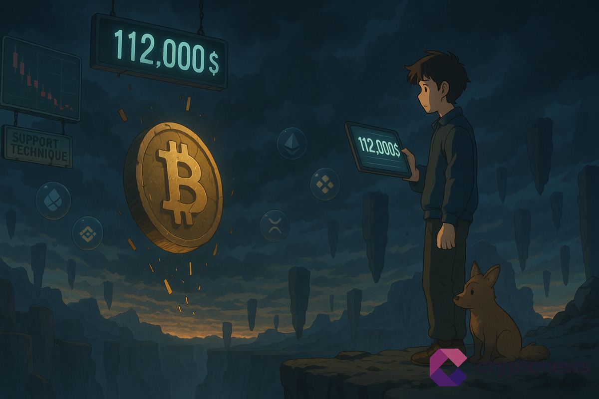 Bitcoin en baisse : 112 000 $, un niveau clé pour le marché ?