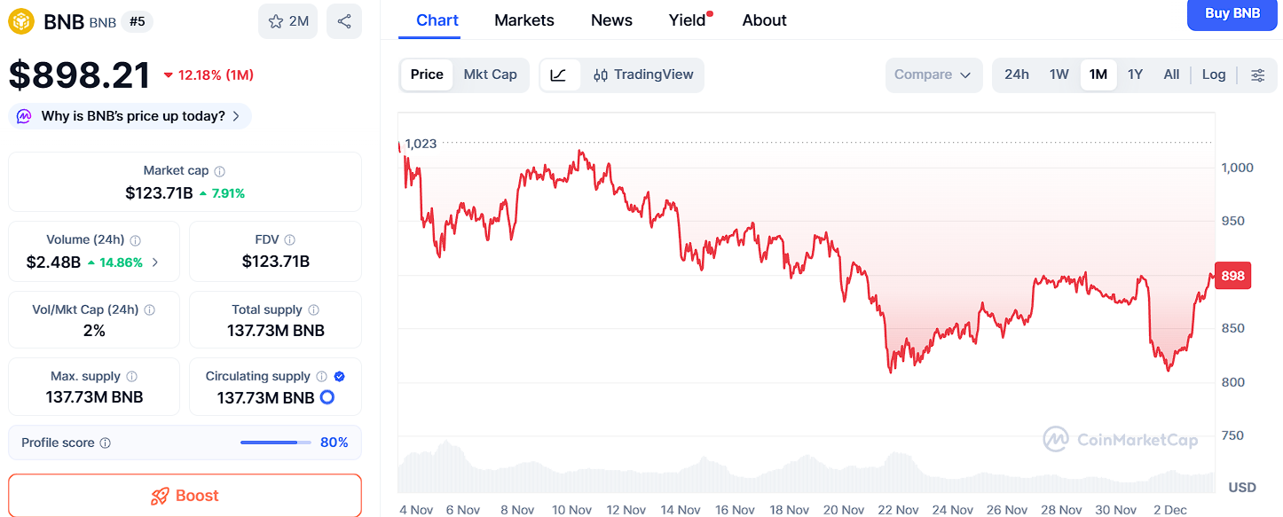 Top 3 des cryptomonnaies prêtes à exploser avant 2026 : Ozak AI, BNB et Solana montrent des signes de forte croissance image 0