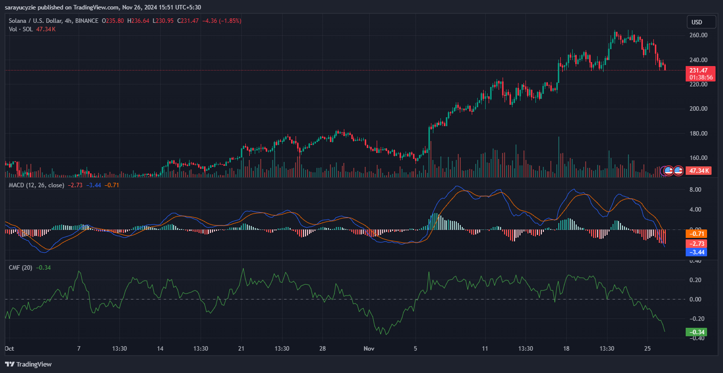 Can Solana (SOL) Recover and Surpass the $260 Mark? image 1