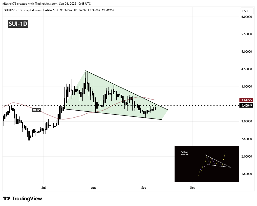 ¿Está Sui (SUI) listo para un breakout? ¡La formación de un patrón clave así lo sugiere! image 1