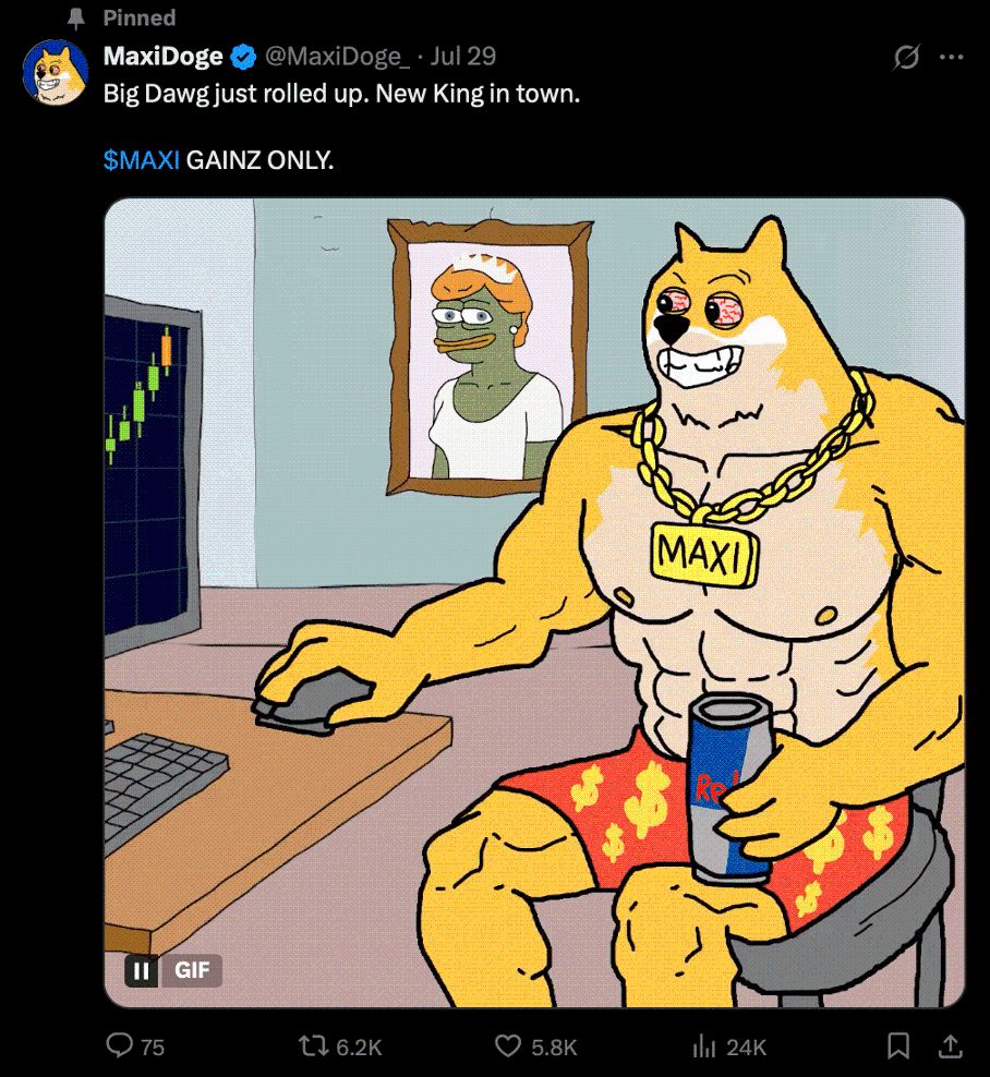 „In Gains We Trust“: Maxi Doge sammelt 350K und will 1000x durch die Decke gehen image 2