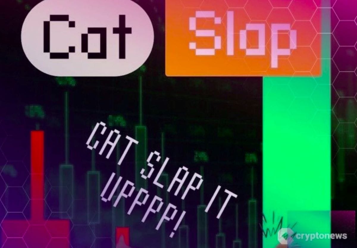 La nueva memecoin en tendencia, CatSlap, aumenta un 40% en Slap-to-Earn image 0