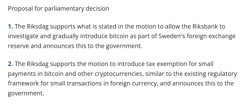 Suppression de l’impôt sur les paiements bitcoin : la Suède soutien le Web 3 image 1