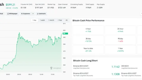 تحليل سعر Bitcoin Cash: BCH يتصدر الرابحين بينما يجني المتداولون الأرباح من Zcash (ZEC)