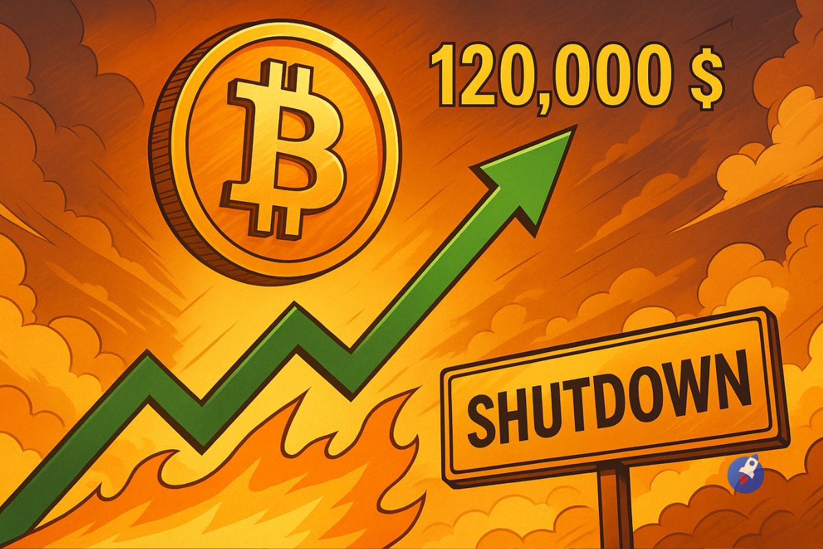 Bitcoin s’envole, 120.000 $ en vue : Pourquoi le shutdown est finalement une bonne nouvelle ?
