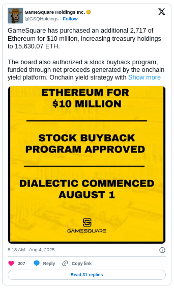 Estas altcoins experimentan grandes inversiones de tesorería corporativa image 0