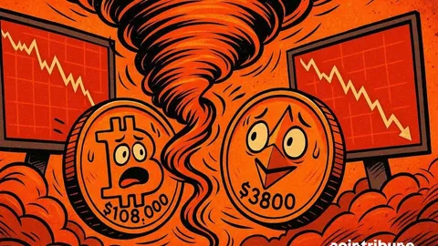 Bitcoin cerca de $108K, Ethereum en $3,800: ¿Qué hay detrás de la última caída de las criptomonedas?