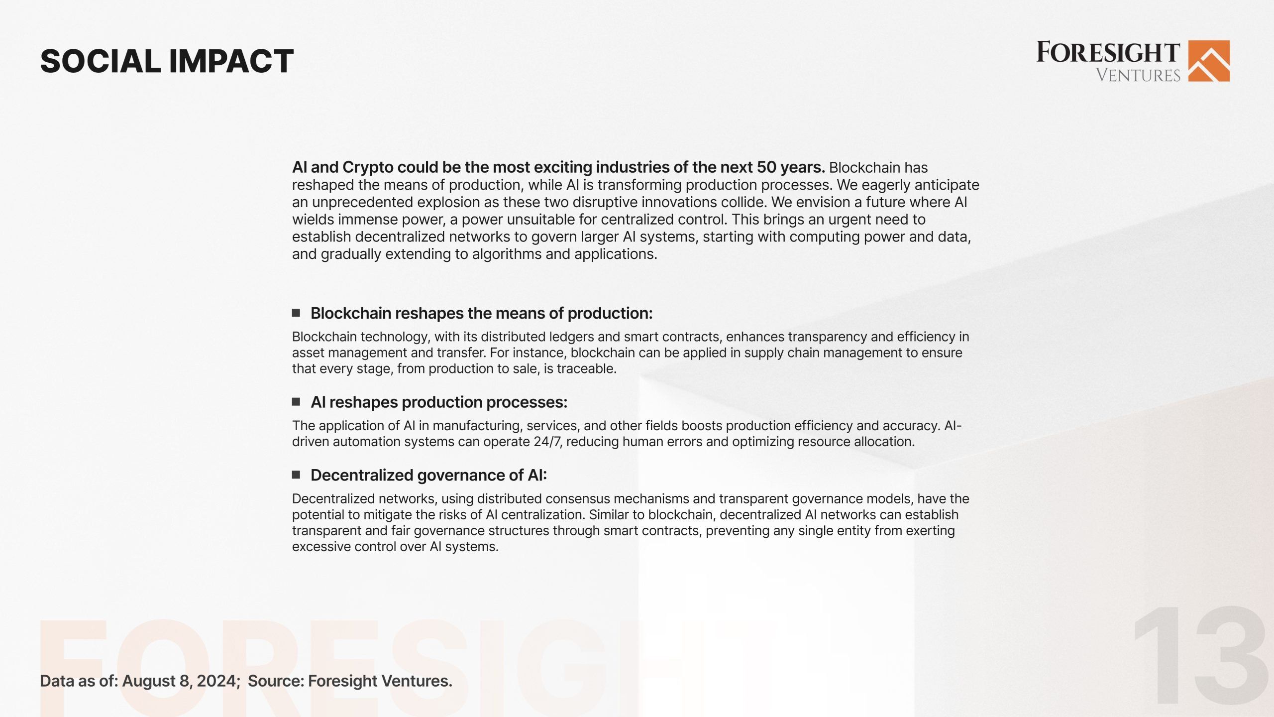 Foresight Ventures预言：AI与加密货币将引领未来50年的科技革命 image 13