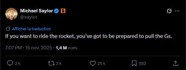 Crash Bitcoin : Michael Saylor voit un signe de maturité, pas de panique image 1