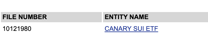 Giá SUI tăng hơn 5% khi hồ sơ “Canary Sui ETF” xuất hiện trên cổng thông tin đăng ký của Delaware image 0