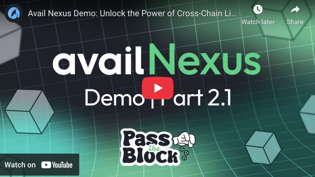 Avail Nexus Beta 版正式上线: 一次构建，随处扩展 image 1