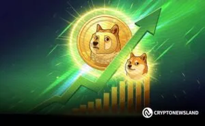 Dogecoin testa zona de suporte crucial, gráficos indicam possível alta em direção a US$ 0,86