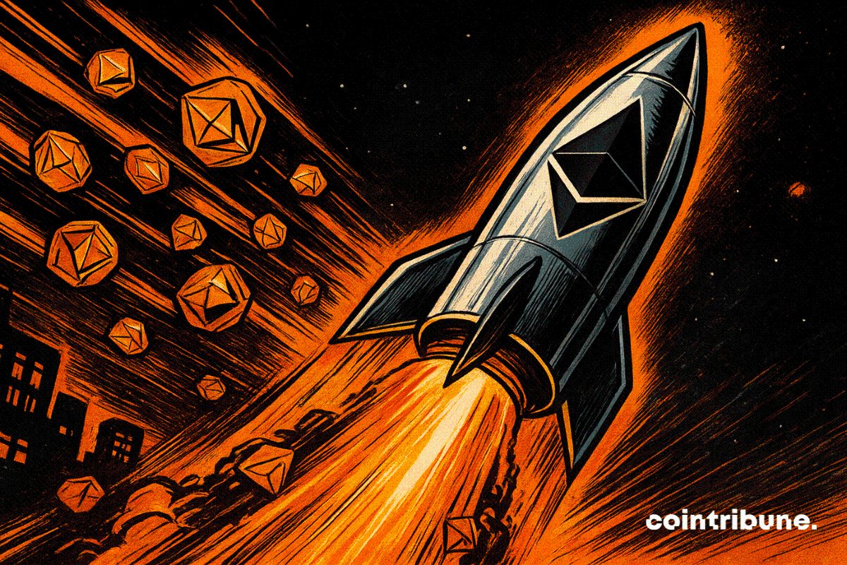 40 000 ETH retirés chaque jour, l’ETH s’envole vers son record historique