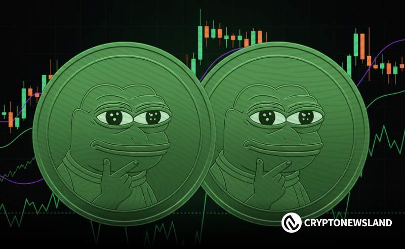 PEPE Faces $0.00000185 Threat as Head and Shoulders Breakdown Nears