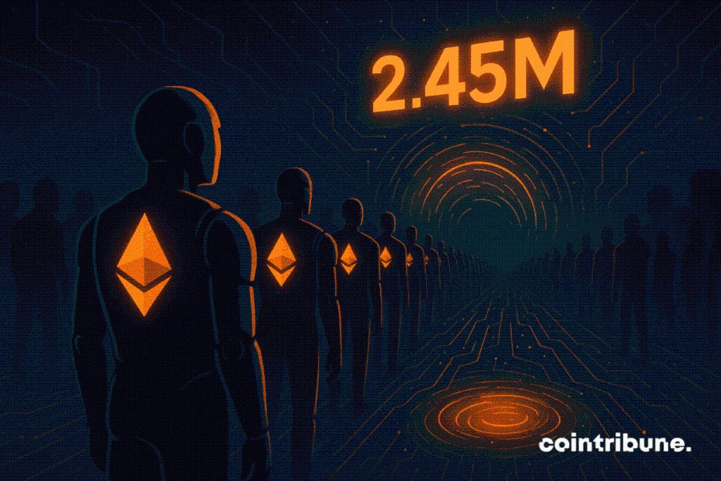 Filas de validadores do Ethereum disparam enquanto 2,45 milhões de ETH aguardam na linha de saída image 1