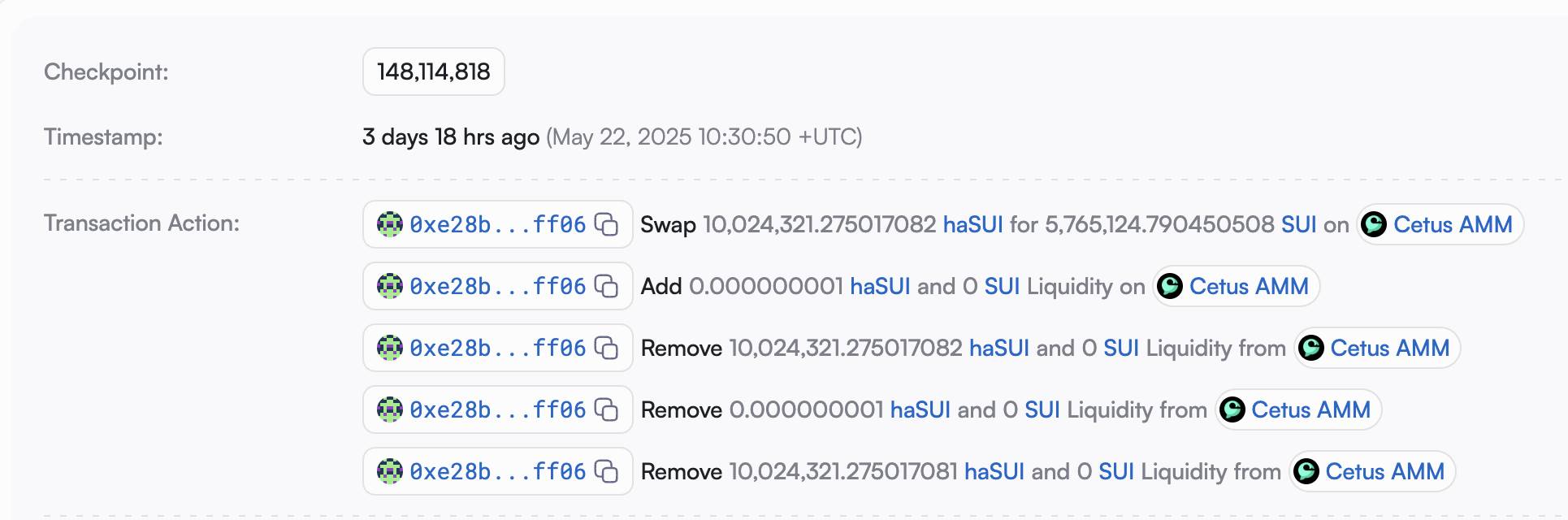 Lỗi tràn số trong AMM là nguyên nhân khiến Cetus bị hack 223 triệu USD image 1