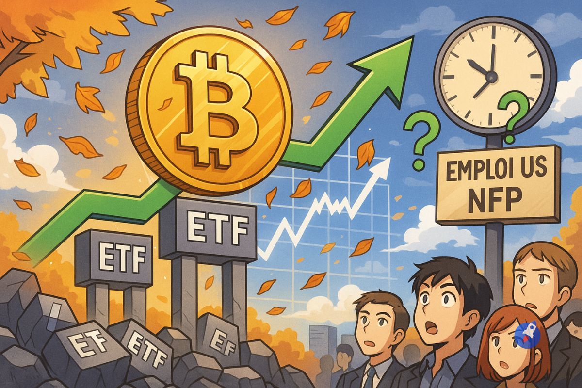 Uptober a déjà démarré pour Bitcoin : Les ETF en soutien avant le test clé de l’emploi US