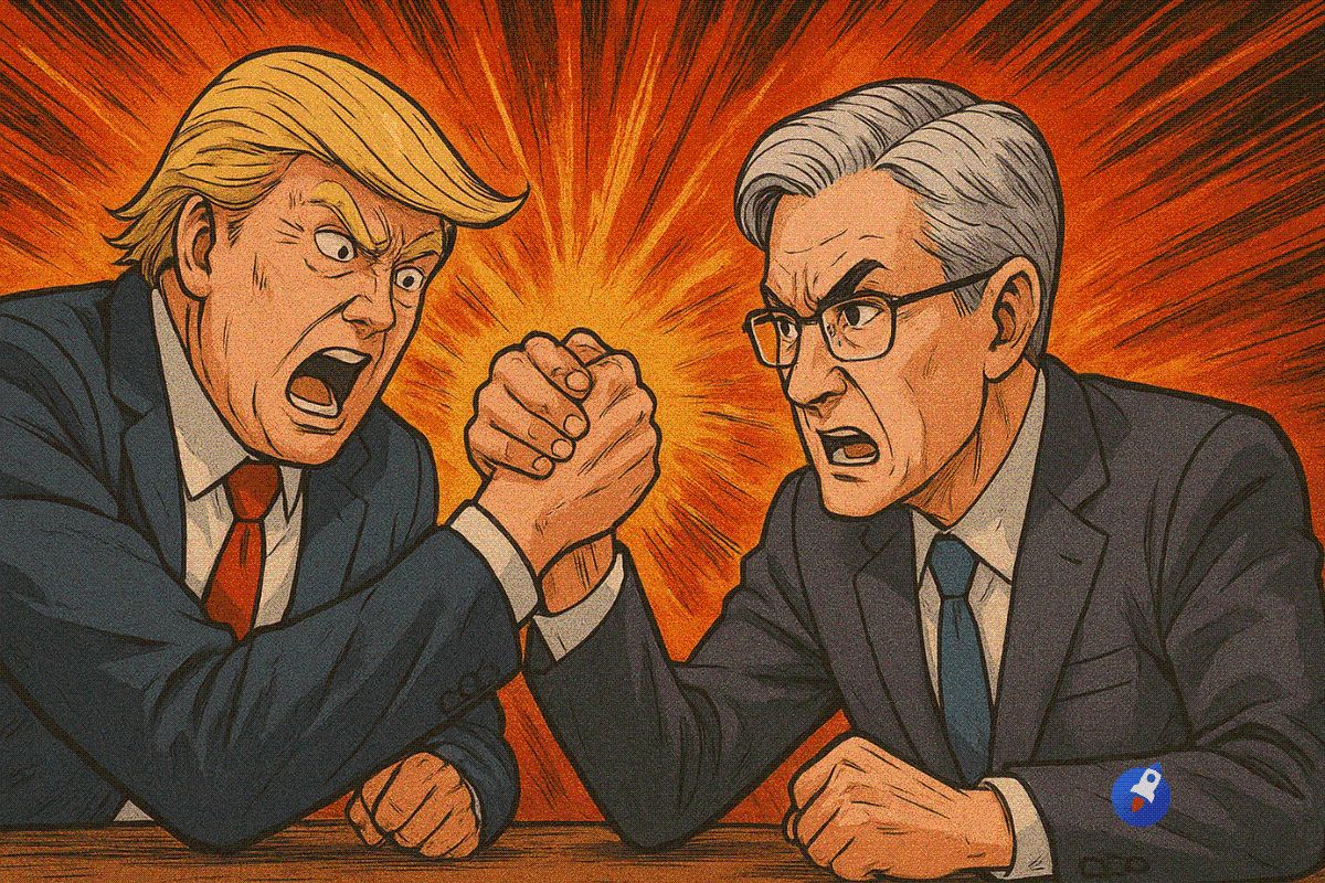 Krach crypto : BTC, ETH, SOL et DOGE chutent de 3 à 12 % sur fond de bras de fer Trump–Fed