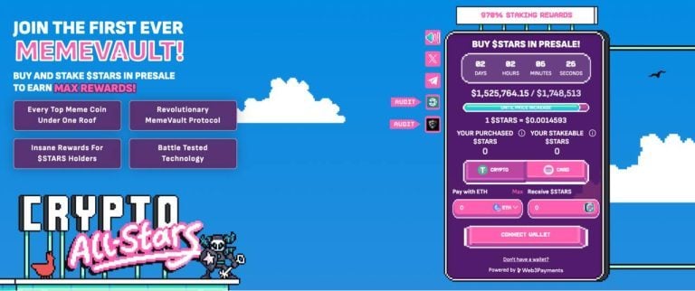 Crypto All-Stars Raises $1.5M in ICO for New Meme Coin Staking Platform相关文章 image 1