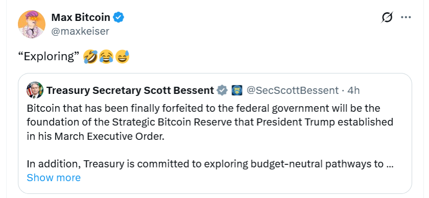 US Treasury’s Scott Bessent backpedals: Bitcoin buying still possible image 2