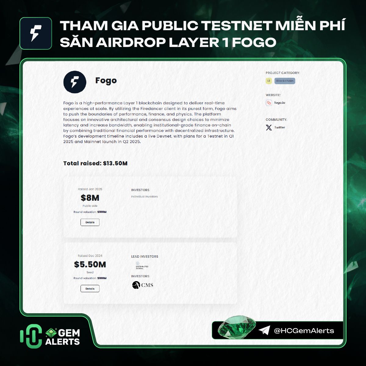 Tham gia public testnet miễn phí săn airdrop layer 1 Fogo image 1