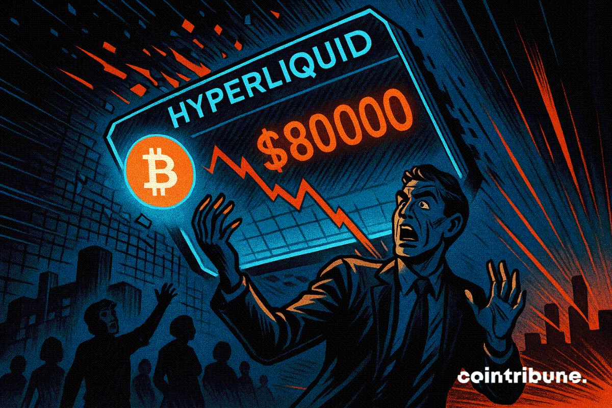 Bitcoin despenca para US$ 80K na Hyperliquid enquanto liquidações de US$ 2B e pressão de venda do varejo aumentam