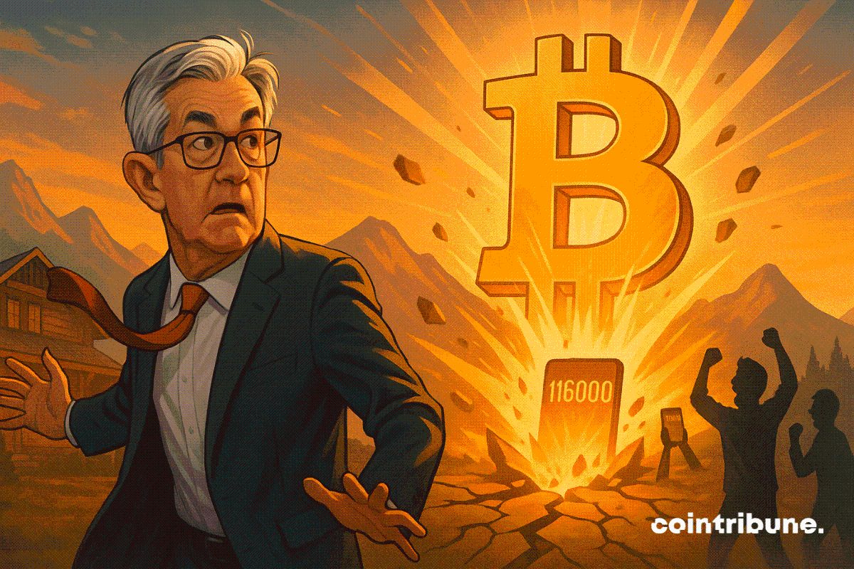 Revirement de Powell à Jackson Hole : Le Bitcoin franchit 116 000 $