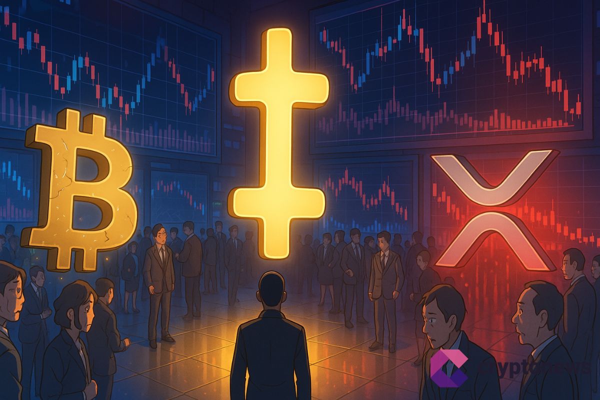 Bitcoin sous pression : le DOJI du dollar et XRP en rouge inquiètent