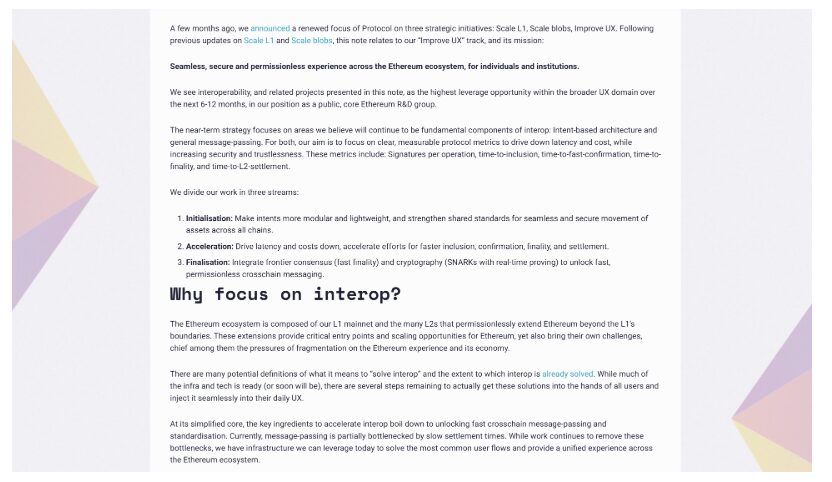 以太坊 Interop 路線圖：如何解鎖大規模採用的「最後一哩路」？ image 0