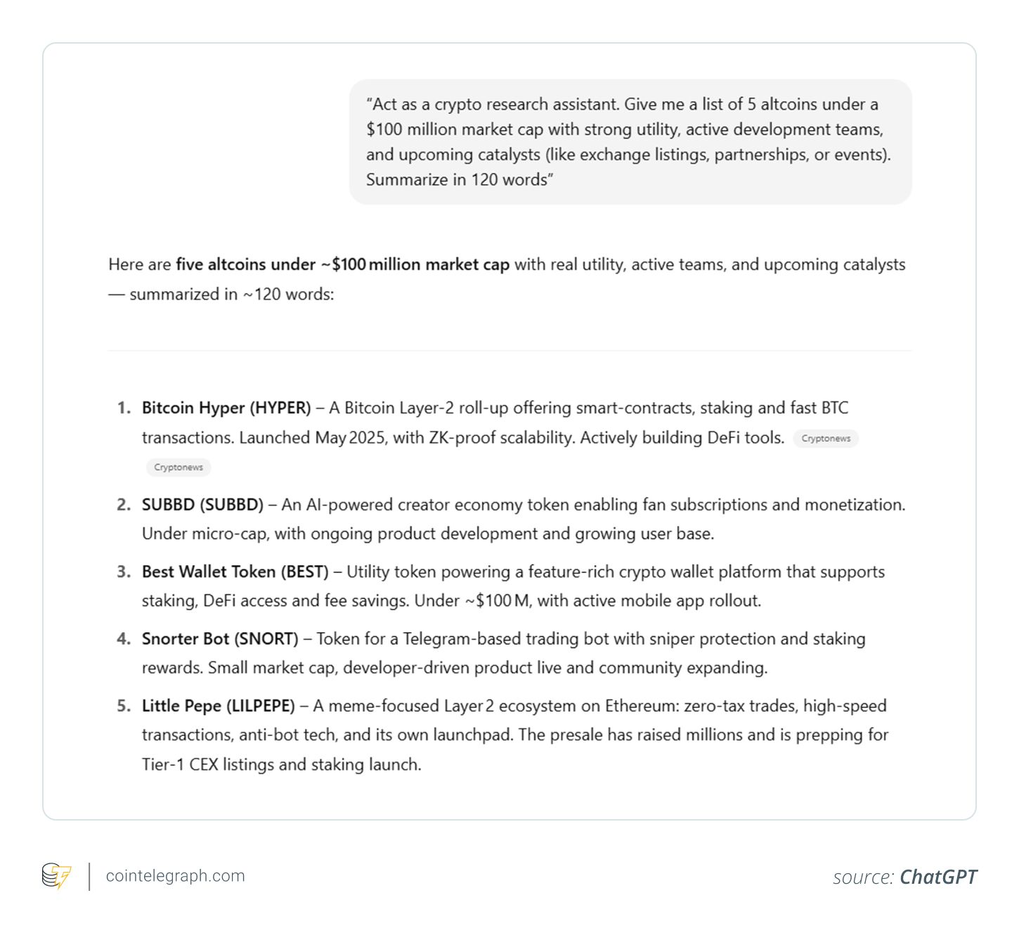 How to use ChatGPT to predict altcoin pumps before they happen image 0