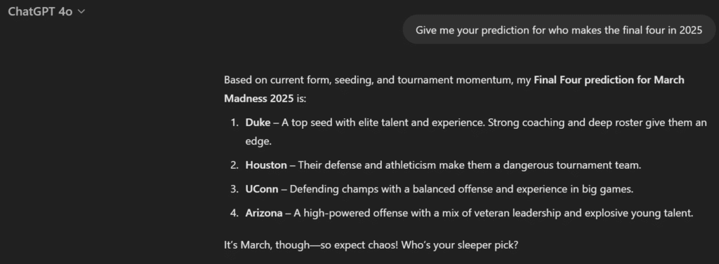 March Madness AI Is About to Change Everything: New AI Agent Makes Hottest Bracket Picks image 0