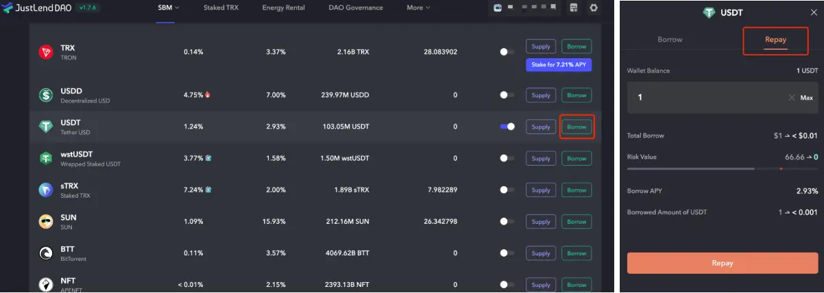 TRON 链资产收益教程 image 11