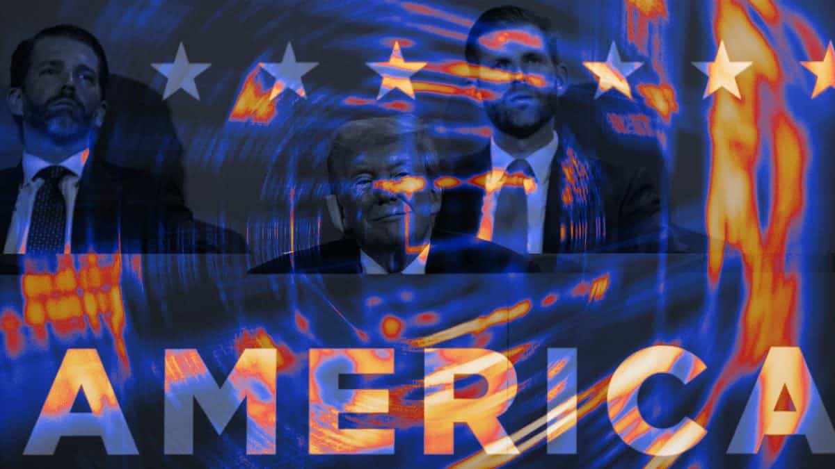 Trumpファミリーの暗号資産の資産価値、WLFIトークンのデビューで帳簿上50億ドル増加