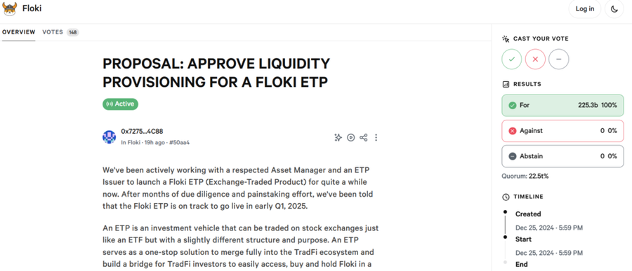 Floki DAO Ajukan Proposal Liquidity untuk ETP EropaAlokasi Treasury untuk LikuiditasLangkah Menuju Masa Depan yang Lebih Cerah image 0