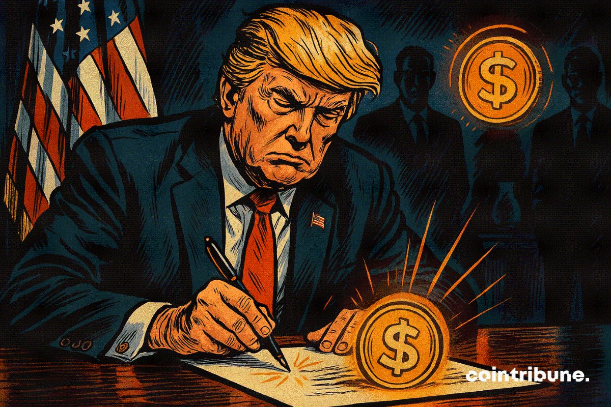 C’est fait : Trump appose sa signature sur la toute première loi US sur les stablecoins