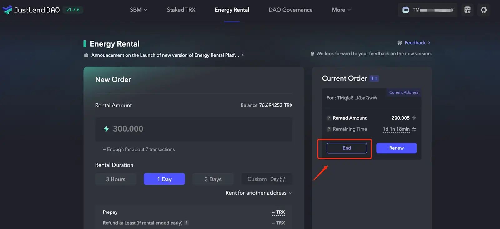 TRON 链资产收益教程 image 4