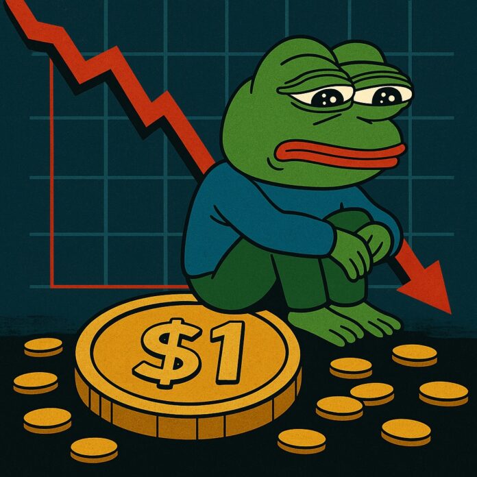 PEPE wertlos – Pepe Coin Prognose 1 USD niemals zu erreichen image 0