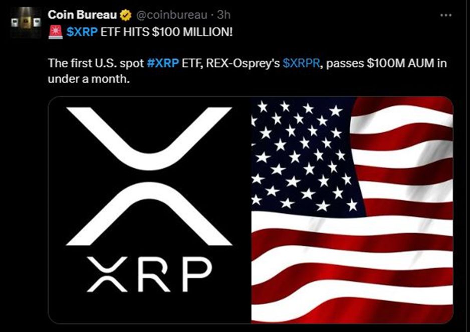 أخبار XRP صندوق ريكس أوسبري XRP ETF يُحقق إنجازًا كبيرًا، والثيران يؤمنون الصدارة image 0