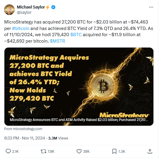 La loca compra de MicroStrategy: 51,780 BTC por USD 4.6 mil millones, el precio no importa image 3