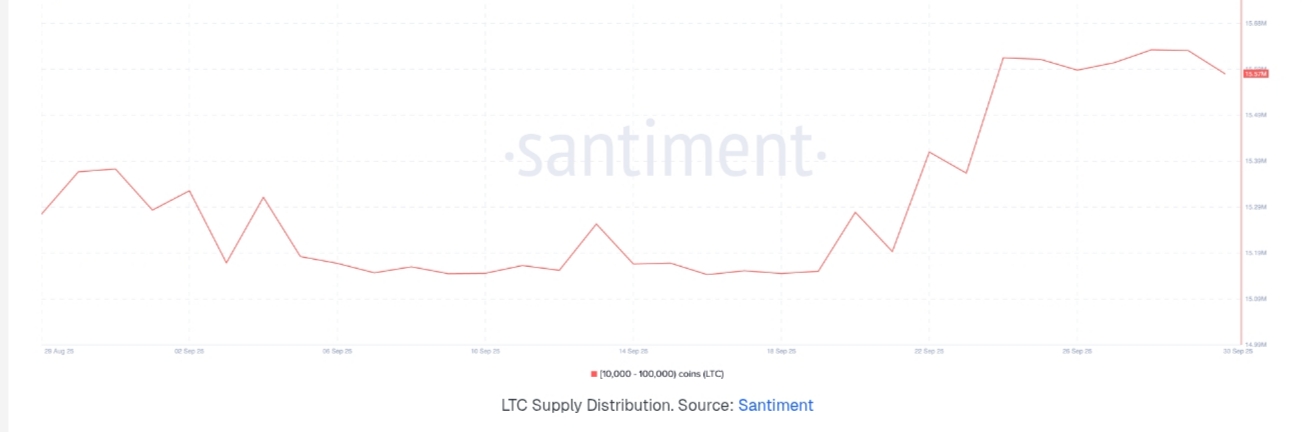 Las ballenas cripto acumulan Litecoin, ¿se aproxima un rally?